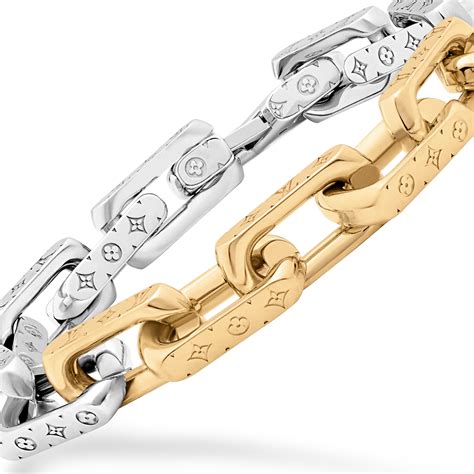 bracciale louis vuitton argento|Monogram Chain Bracelet S00 .